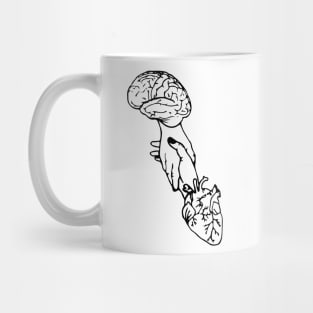 Brain DNA Heart Hand Balance Mug